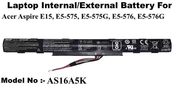 A-cer AS16A5K Internal Battery For Acer Aspire E15, E5-575, E5-575G, E5-576, E5-576G